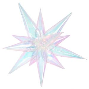 3d Звезда составная 40" Хамелеон, прозрачный перламутр (Китай) / 24907