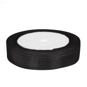 Лента Органза 1.2 см.*22.85 м Черный / О121039