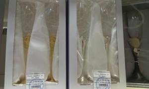 Бокалы свадебные  на мет. ножке