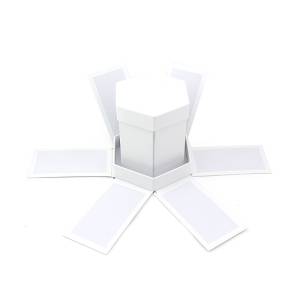 Коробка 21*21*16,5 см "Удивление" ракладной шестиугольник