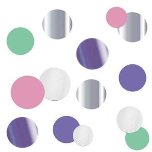 Конфетти для шаров "Круги Микс Макаронс" d=2,5 см., 30 гр.