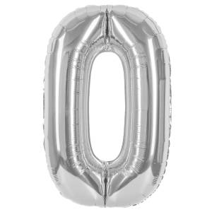 40" Цифра "0" Серебро металлик / Китай 24090