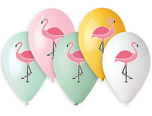 Фламинго 3цв с рисунком /Ит 14" 