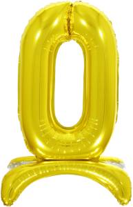 32" Цифра на подставке "0" золото/ Китай 132010