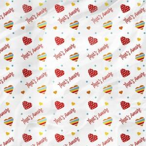 Уп. бумага "Amore" сердечки  0.7*1м/ 8811306