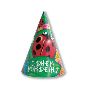 Колпак "С ДР ассорти", 8 шт.                  