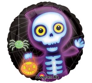 Шар 18" Скелет в балахоне (Анаграм)/1202-1522