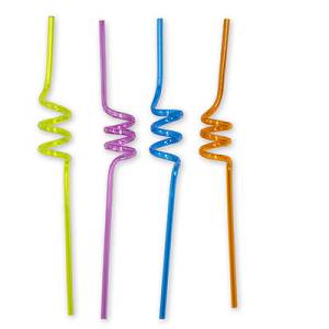 Трубочка д/кокт фигурная "Пружинка" 4 шт