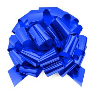 Бант-шар металл Синий D36 см 7 см /1509-1338