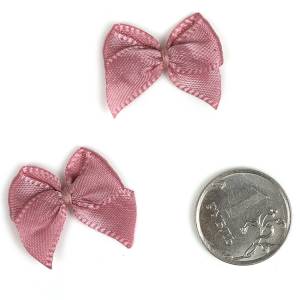 Бантик атласный 1 см. розовый рубин / 1509-2769