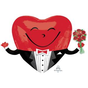 Сердце в смокинге с букетом (Аnagram)/1207-5857