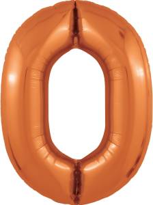 Цифра 0 - 40" Slim Папайя  (Россия) 