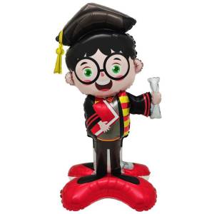 AIR 3D Мальчик выпускник в очках (ходячий шар)/ 1208-0940