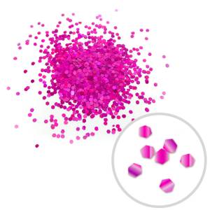 Глиттер "Блестки" лазерный фуксия 1 мм/100 г (Китай) 171242