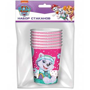 Стакан "Щенячий Патруль" роз 250 мл. 6 шт./1502-5441