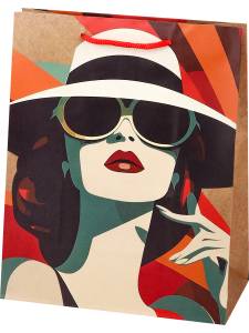 Пакет подарочный L/ПКП-9145 26,4*32,7*8 см 