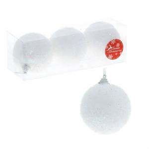 Набор шаров пластик сахарные 8 см, 542516