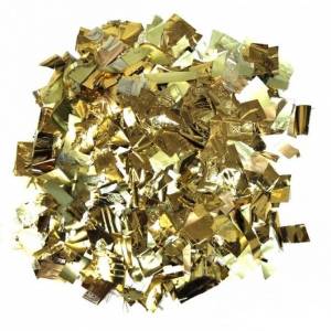 Конфетти для шаров "Прямоугольники разносорт" фольга,золото d=1-5 см., 50 гр./856112