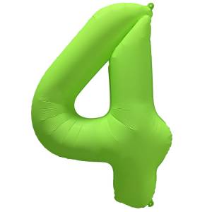 40" Цифра "4" Неон Green / Китай 1207-6146