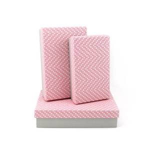 Коробка 17,5*10,5*4 см "Классический стиль" серо-розовая