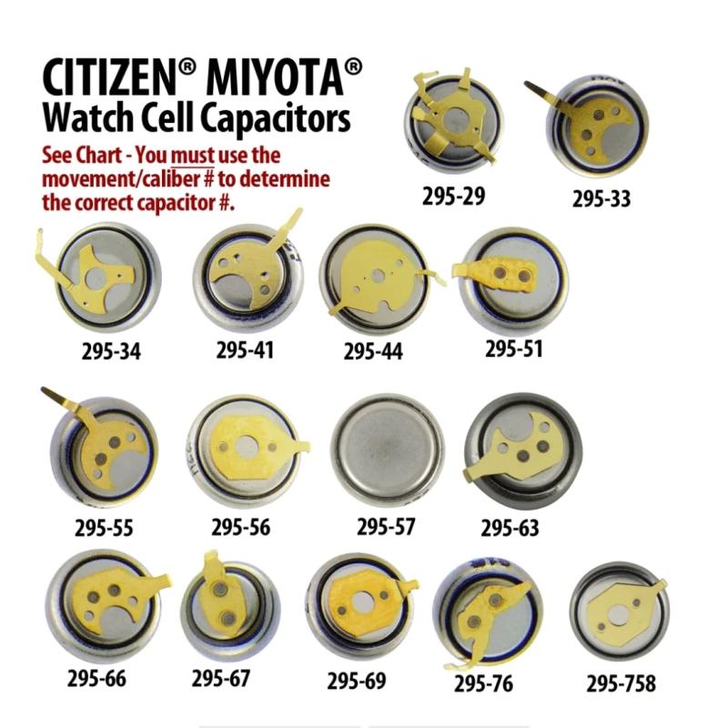 Всё, что нужно знать о перезаряжаемых конденсаторах для часов Citizen. Miyota.