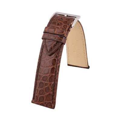 Ремень для часов Crocodile 20 р-р 49A- D.brown- L