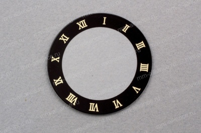 Стекло плоское BLACK RING с римскими цифрами 1мм 265