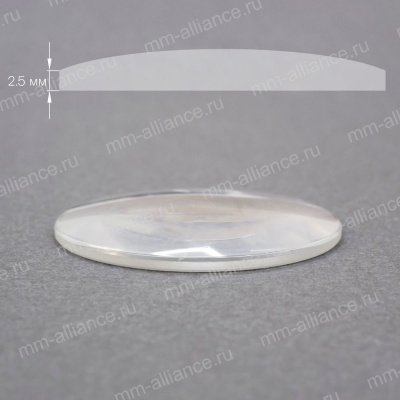 Стекло круглое линза  2,5 мм 360 мм 