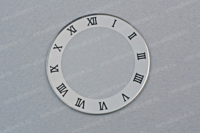 Стекло плоское SILVER RING с римскими цифрами 1мм 250