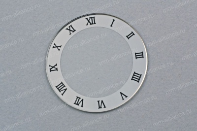Стекло плоское SILVER RING с римскими цифрами 1мм 205