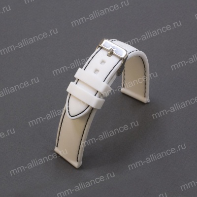 Ремень силиконовый S-BR10 (22) 18 р-р белый