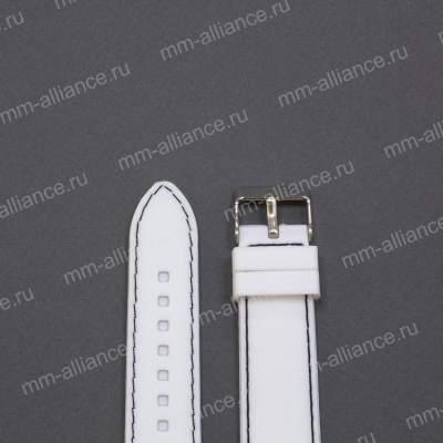 Ремень силиконовый S-BR10 (22) 18 р-р белый
