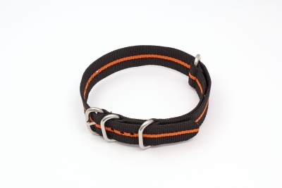 Ремешок нейлоновый для часов 22 р-р Blk- Red