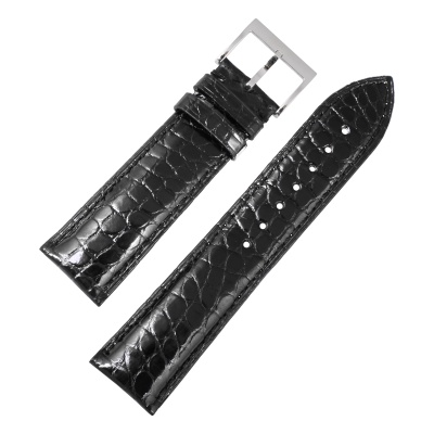 Ремень для часов Crocodile 22 р-р 01S- Black- L 