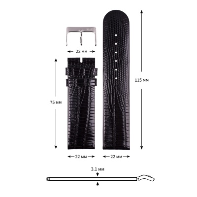 МН-11 черный 22мм 1000х1000 5 22мм