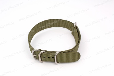 Ремешок нейлоновый для часов 22 р-р D.green