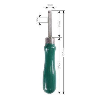 Инструмент для крышек-хлопушек (зеленый) №6115 (2)