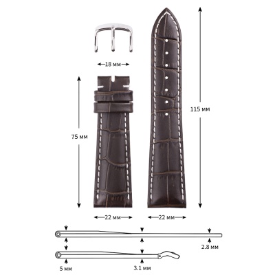 КМВ-29 коричнево-белый L 5 22мм 1000х1000