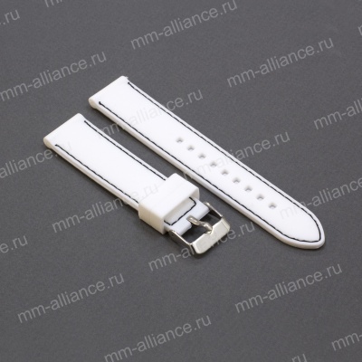 Ремень силиконовый S-BR10 (22) 20 р-р белый