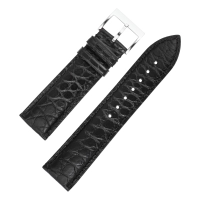 Ремень для часов Crocodile 20 р-р 01-Black- L