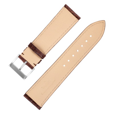 Ремень для часов Crocodile 24 р-р 49A- D.brown- XL