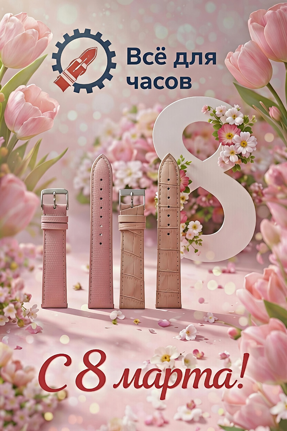 С 8 Марта! Изменение графика работы магазина.