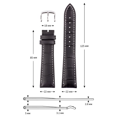 КМВ-29 черно-белый XL 5 22мм 1000х1000