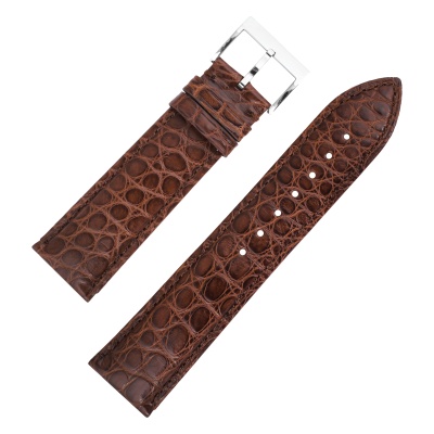 Ремень для часов Crocodile 24 р-р 49A- D.brown- L