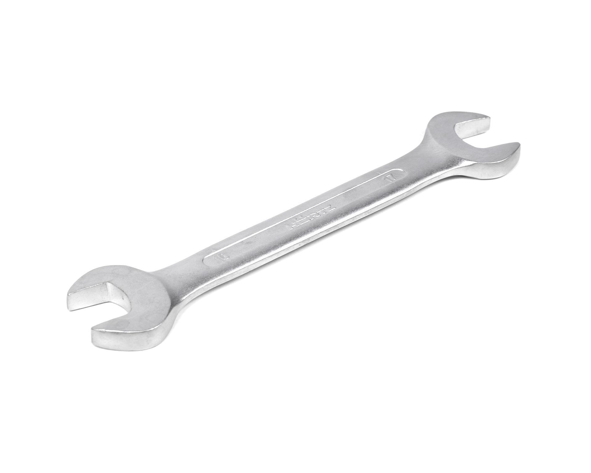 Ключ гаечный рожковый двусторонний 16х17 хромирование HORTZ (7811-0473)