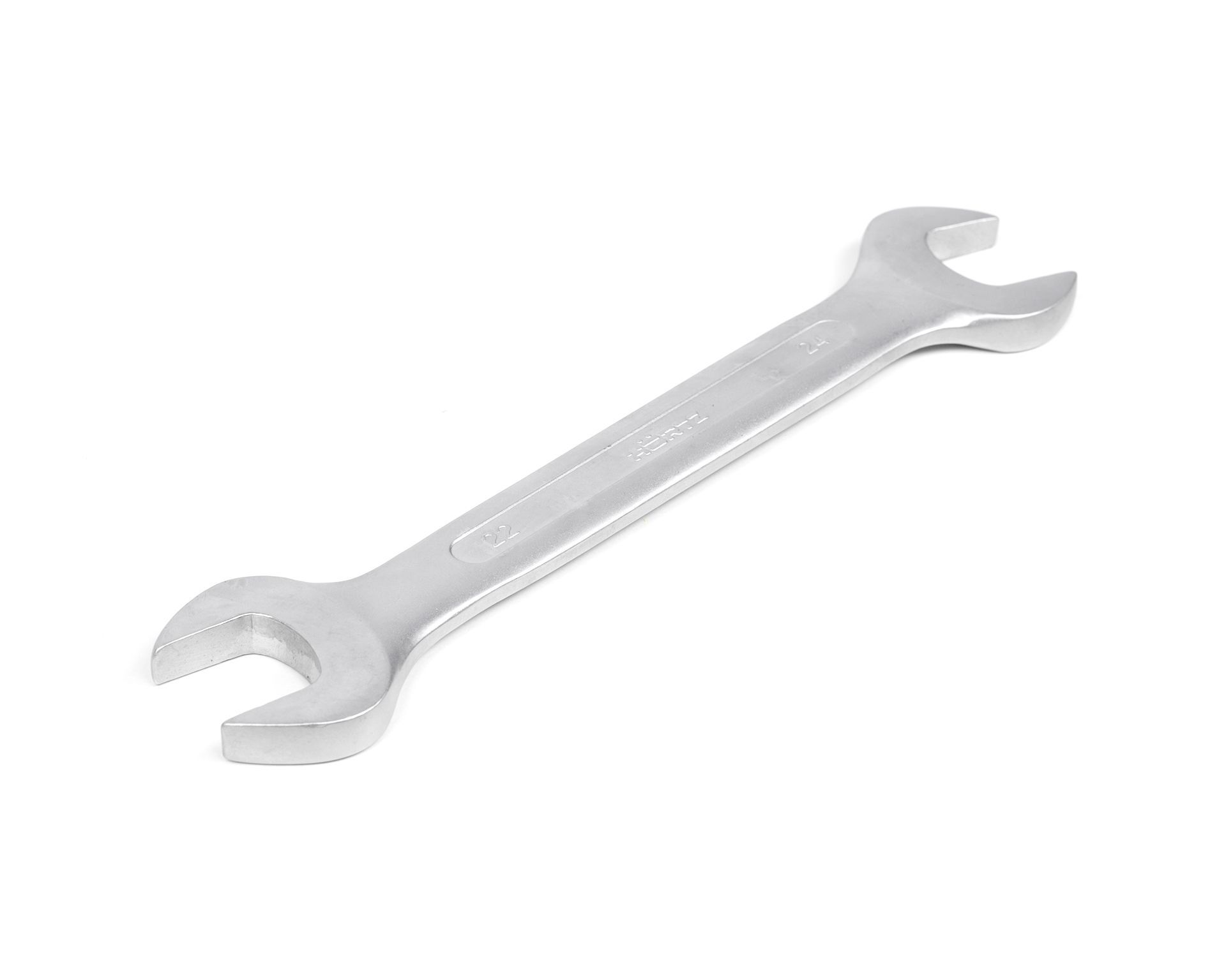 Ключ гаечный рожковый двусторонний 22х24 мм хромирование HORTZ (7811-0025)