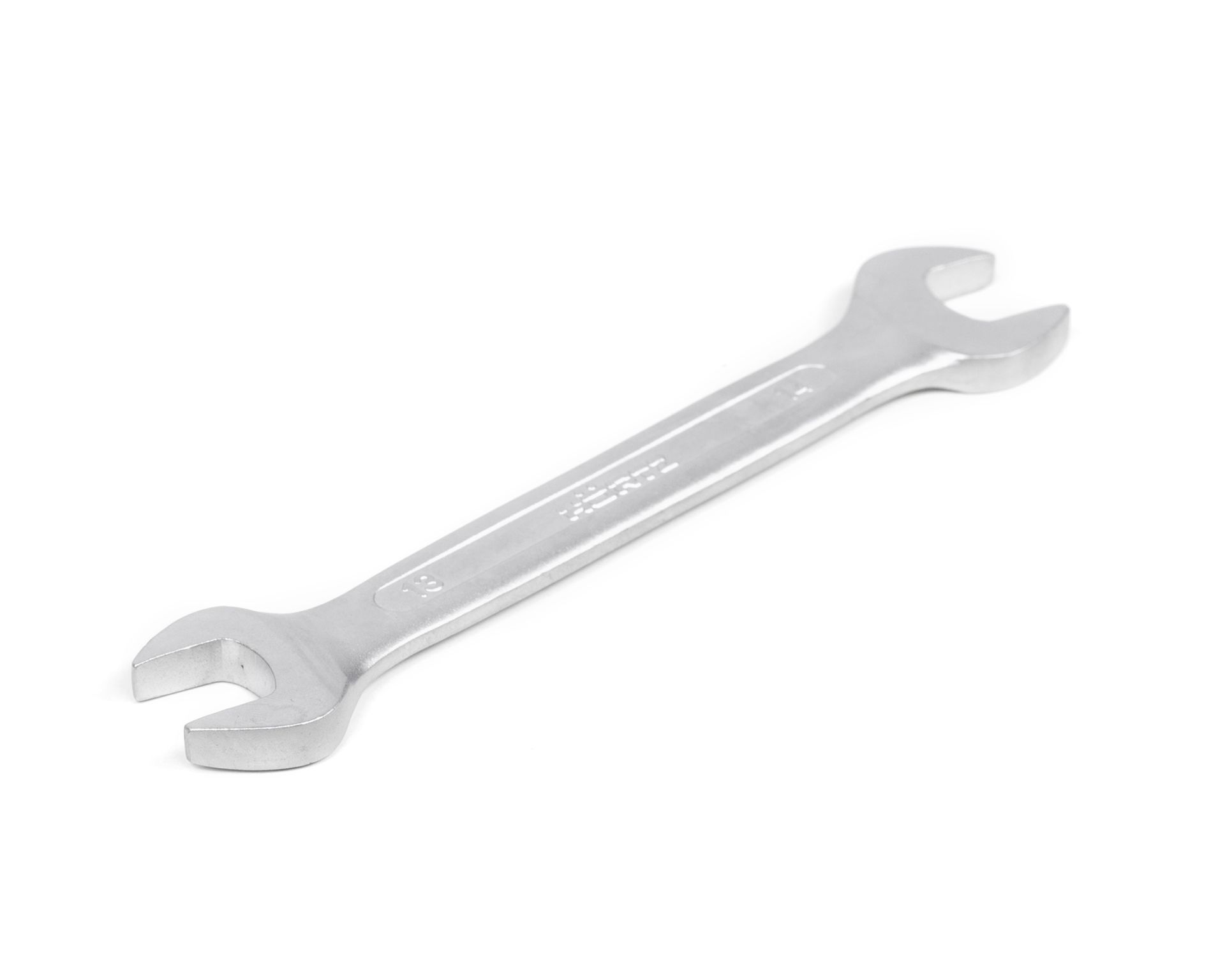 Ключ гаечный рожковый двусторонний 13х14 мм хромирование HORTZ (7811-0027)