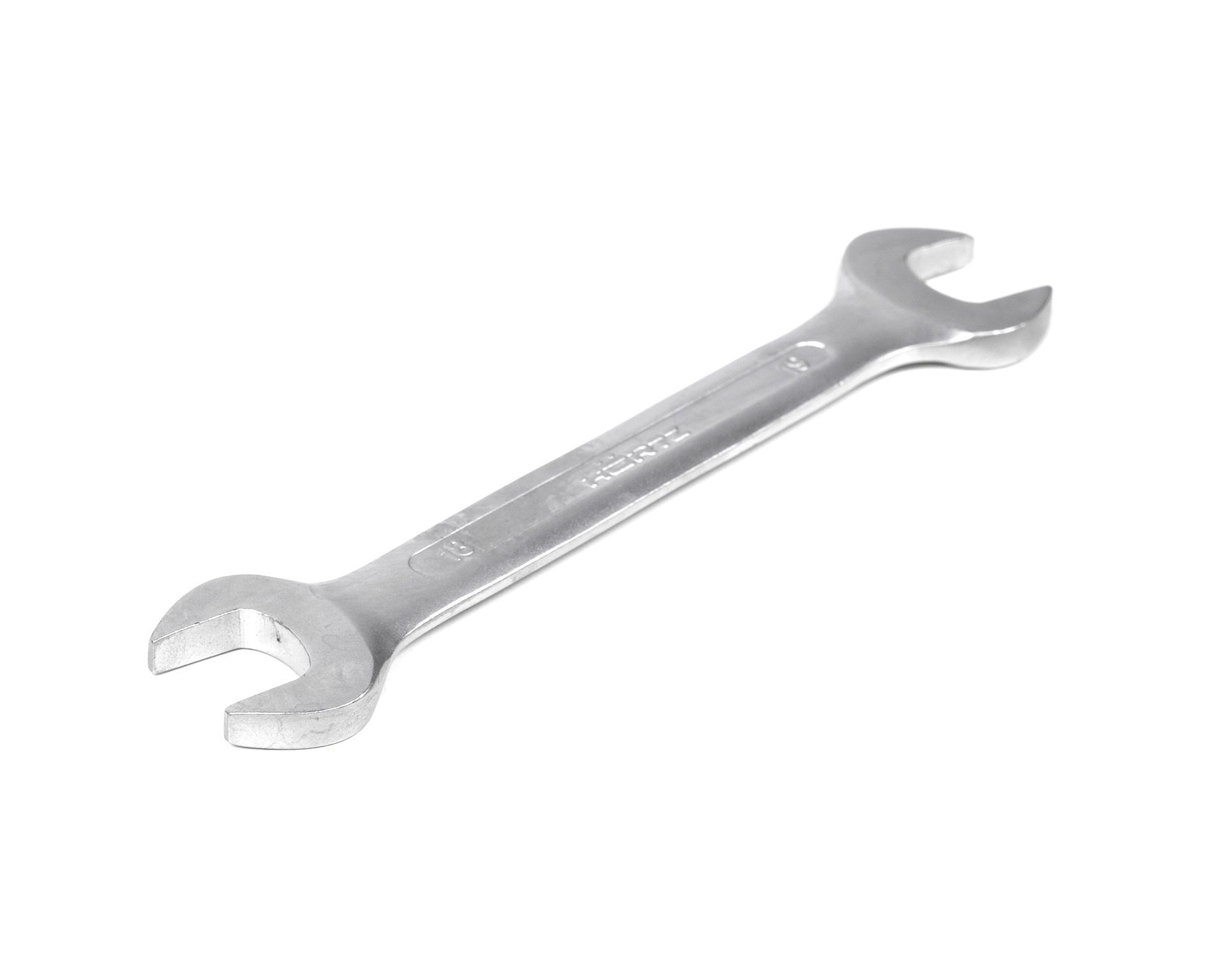 Ключ гаечный рожковый двусторонний 18х19 хромирование HORTZ (7811-0475)