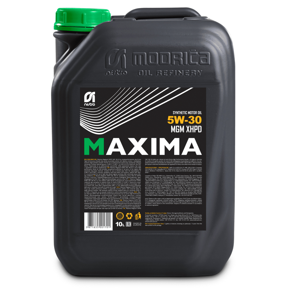 Моторное масло NESTRO MAXIMA MAGNUM XHPD 5W-30 канистра 10л