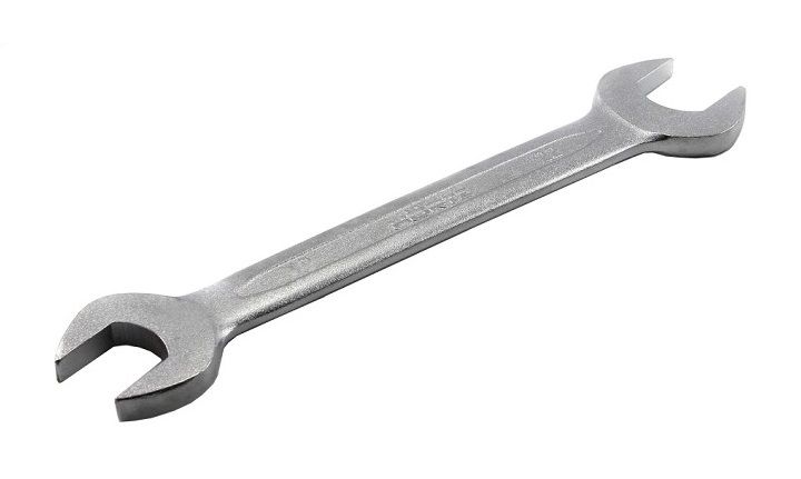 Ключ гаечный рожковый двусторонний 21х24 мм хромирование HORTZ (7811-0478)